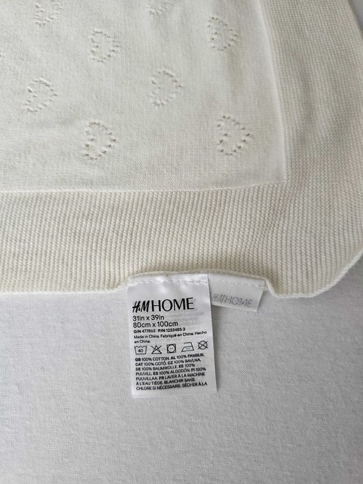 Patura pentru bebe de bumbac H&M 80x100cm