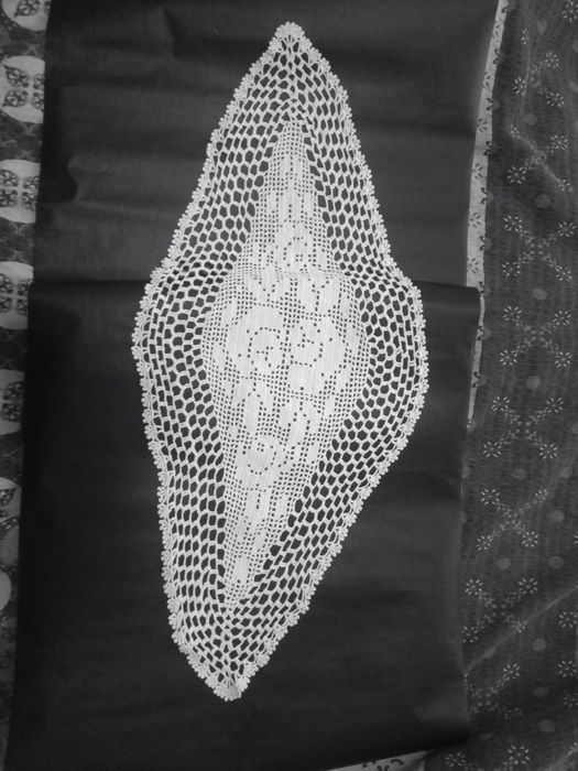 Плетива на една кука покривки карета