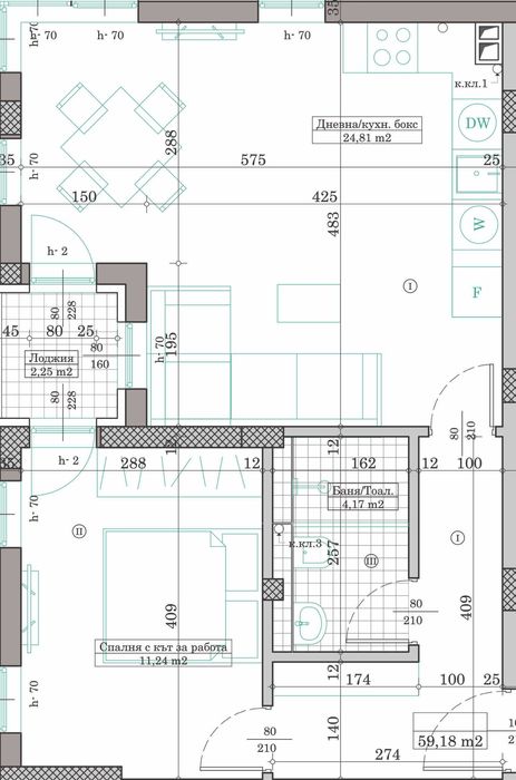 Продава се Двустаен апартамент в Варна, Кайсиева градина - 68 кв.м за 1412 €/кв.м - Снимка #1