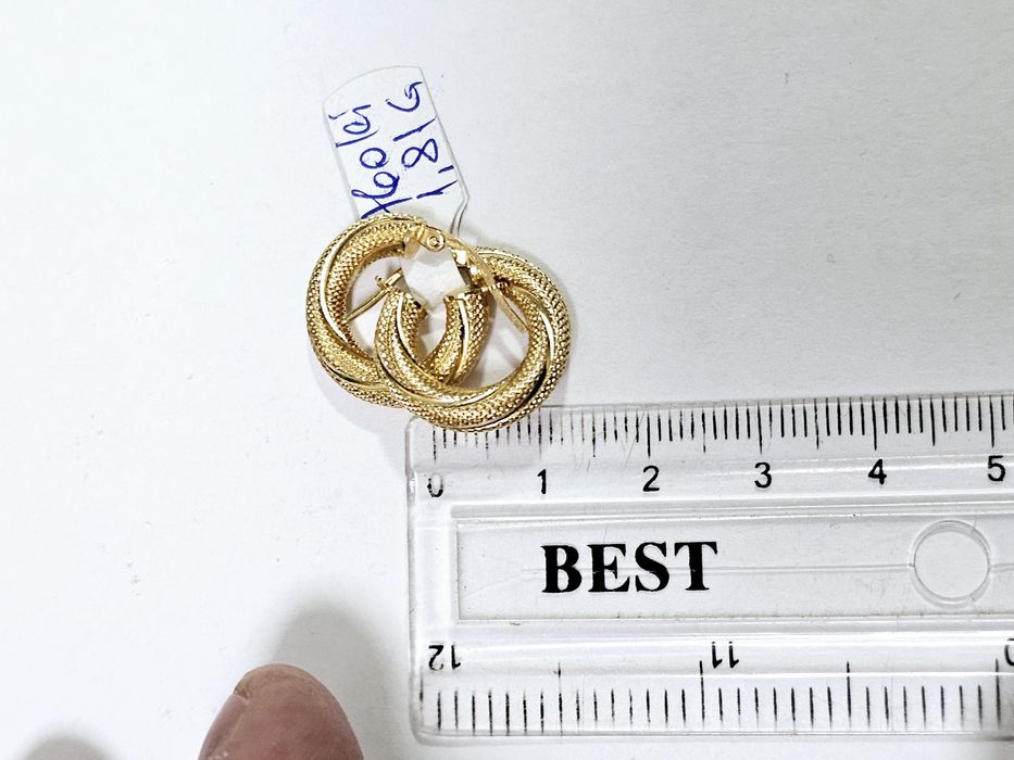 Vand cercei din aur 14 k 1.81 g cod 589