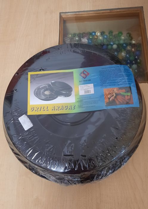 Vand tigaie Grill email pentru aragaz cu maner detasabil