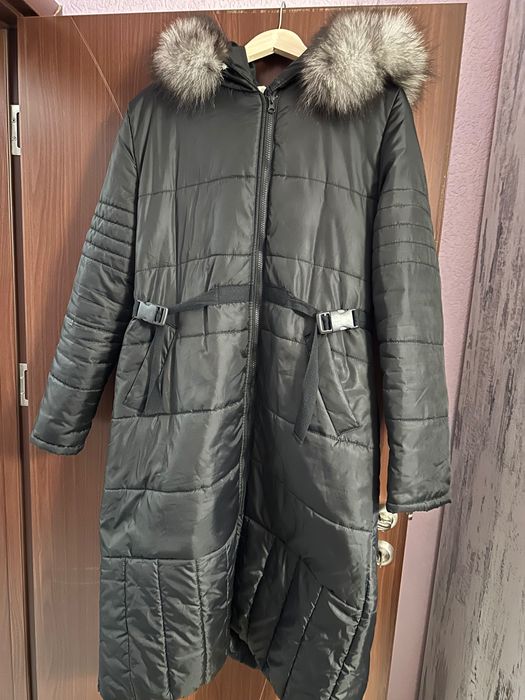 Дълго зимно яке с качулка