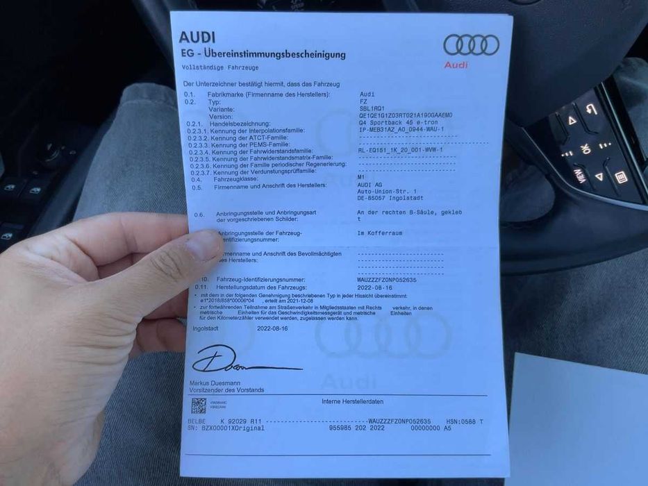 Audi Q4 Sportback 45 e-tron quattro 4x4 265ks 195kw 82kwh