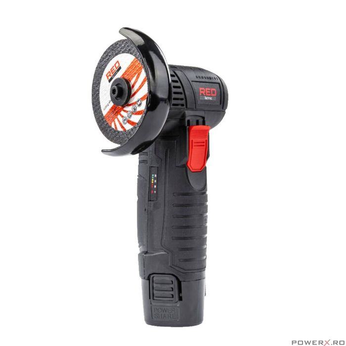 Mini polizor unghiular cu acumulator, 12 V, capacitate baterie 2 Ah,