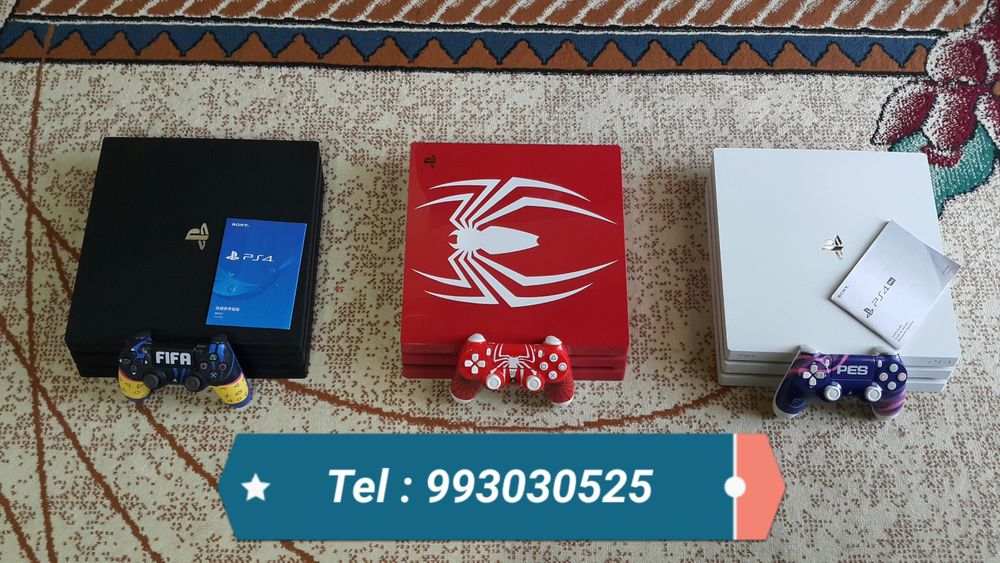 Playstation 4 PRO { 4K } HDR. 1.TB. Exclusive { SPIDER-MAN } Limited.