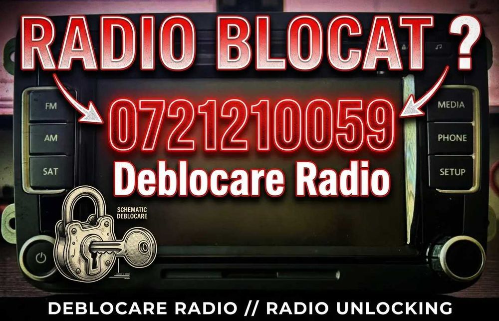 Deblocare Radio VW RCD 300 310 510 RNS MFD - Cod Pin Radio VW Golf Passat Polo Tiguan Audi A3 A4 Skoda Rapid