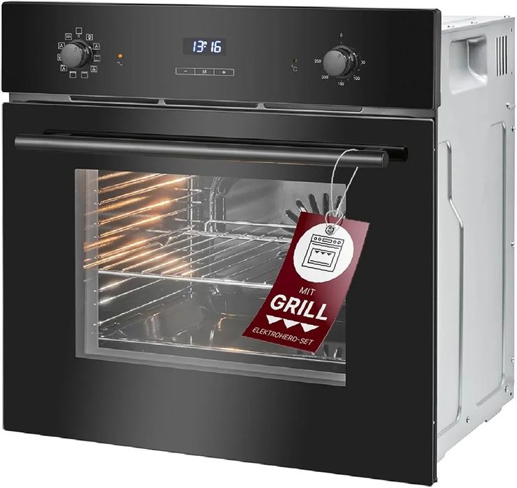 Нова фурна за вграждане Bomann черна