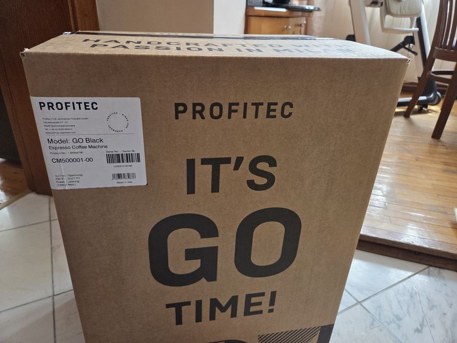 Продавам кафемашина PROFITEC GO – като нова закупена на 20.05.2026 г.