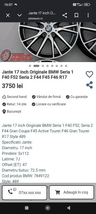 Jante bmw r17 noi