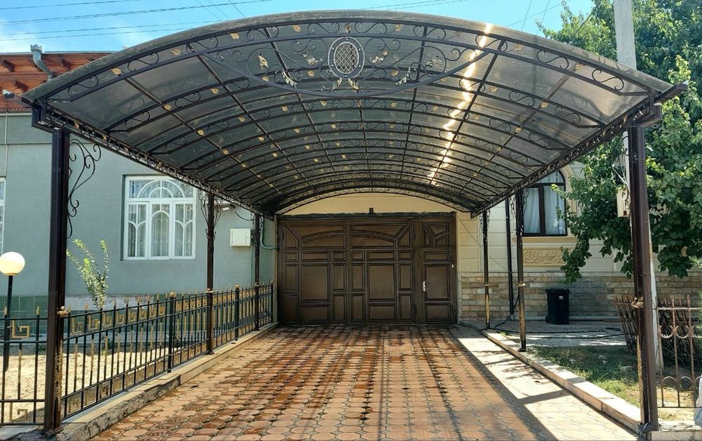Навес, Дарвоза, Решётка, Перила, Премиум | Кафолат | Бепул ўлчов