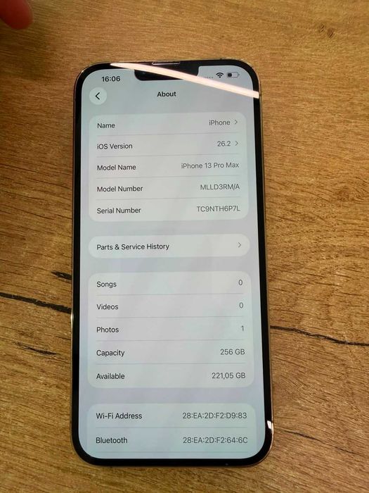 iPhone 13 Pro Max 256 GB Gold Garanție 24 Luni Baterie 100%