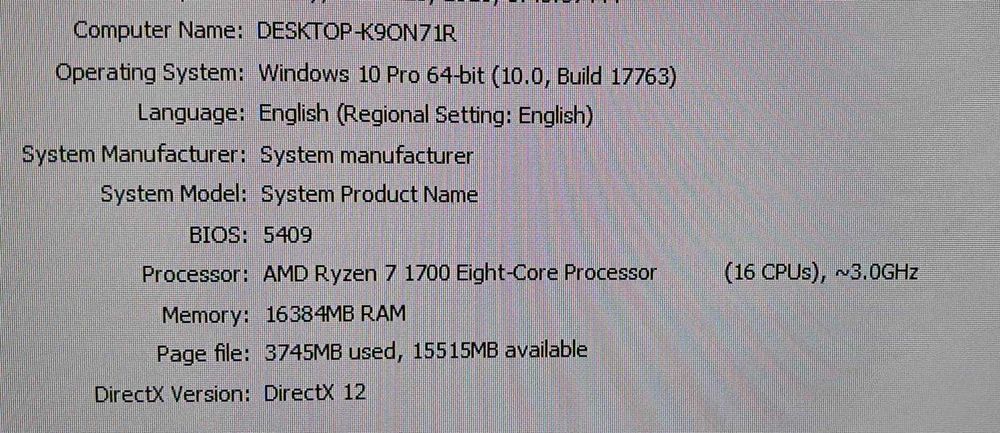 GAMING PC Ryzen 7 1700/GTX 1060-6 GB/16 GB DDR4/SSD+HDD/GTA5/CS GO,etc