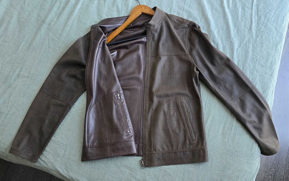 Мъжко кожено яке естествена кожа - двулицево, размер М