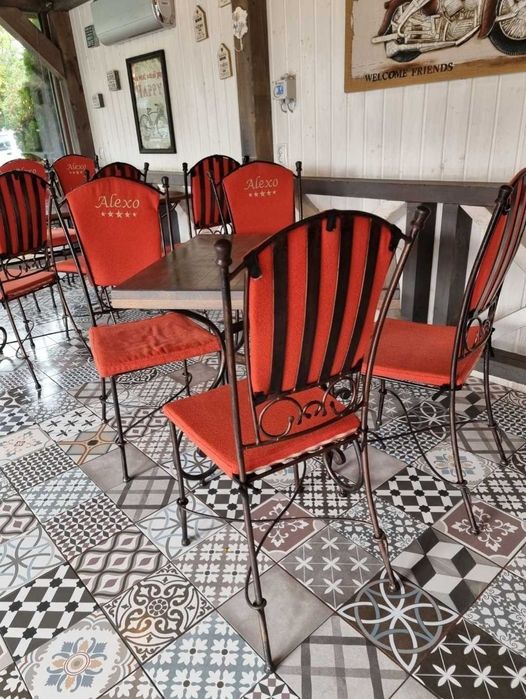 Mobilier fier forjat restaurant terasa