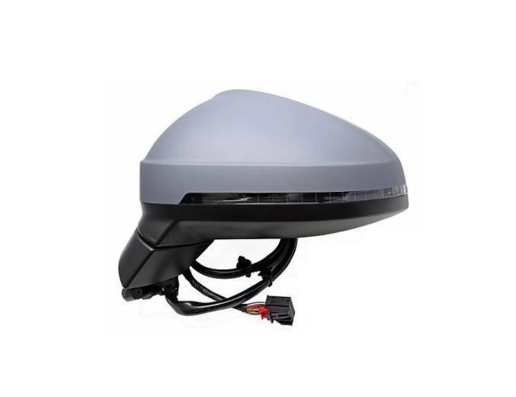 Oglinda exterioara AUDI A4/S4 (B9), 11.2015-07.2019, View Max, stanga/dreapta, reglare electrica; carcasa grunduita; incalzit; sticla asferica; geam cromat; 8 pini; cu semnalizare; cu functie de unghi mort