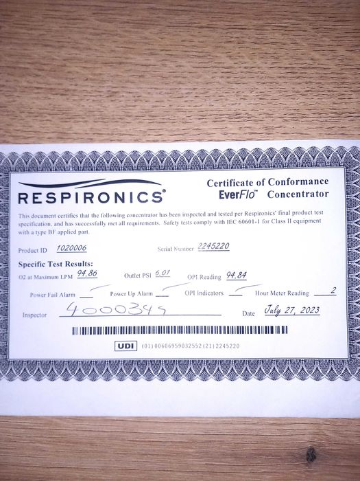 Кислороден концентратор Fhilips Respironics Ever Flo