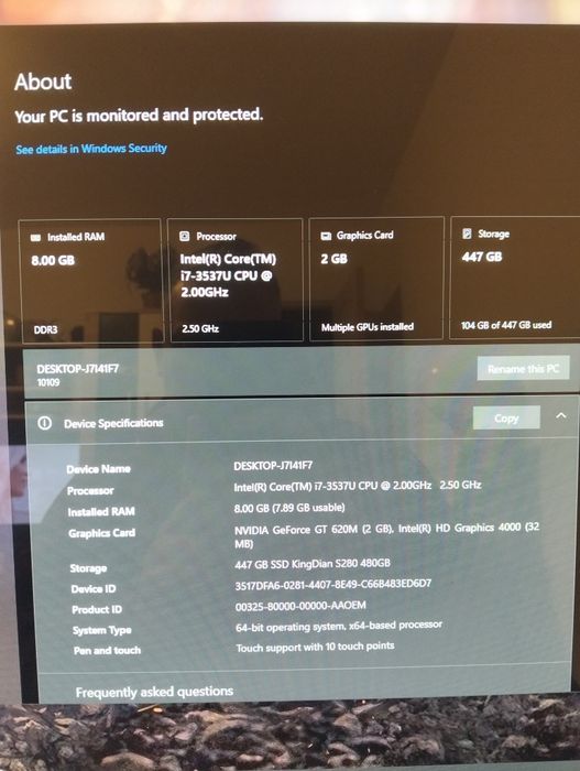 all in one pc i7 touchscreen 27 inch ssd