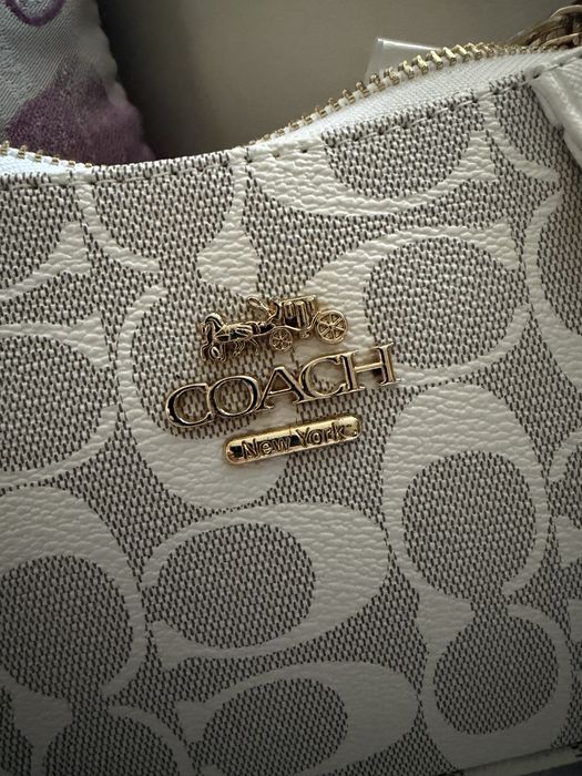 Geanta coach alba