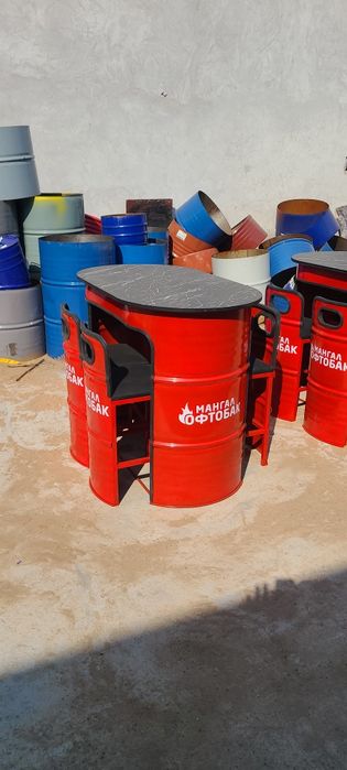 Мебель из бочек для ресторанов,для фудтраков,для кафе,для барбершопов,