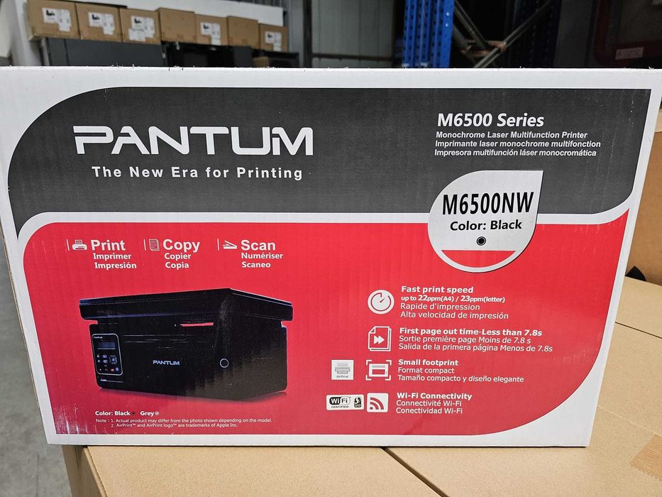 Imprimanta multifunctionala alb/ negru Pantum M6500NW