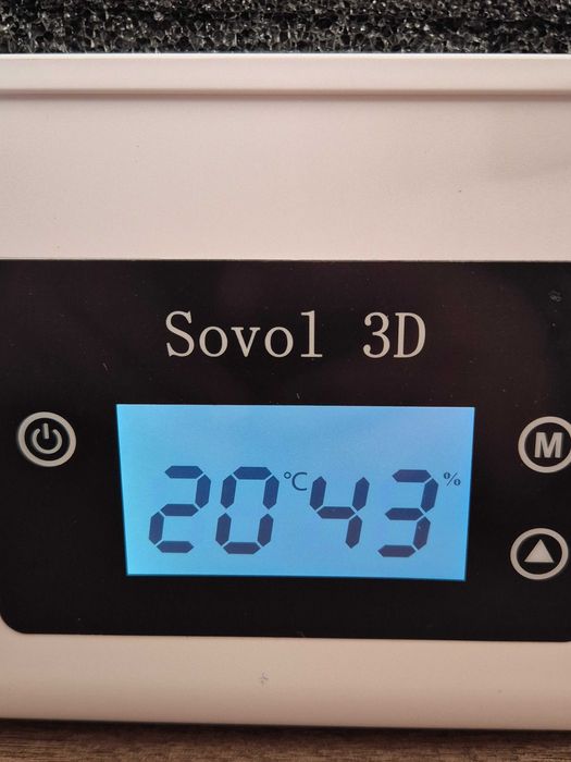 Uscător filament Sovol 3D Dryer Box, capacitate 2 role, LCD - Grad E