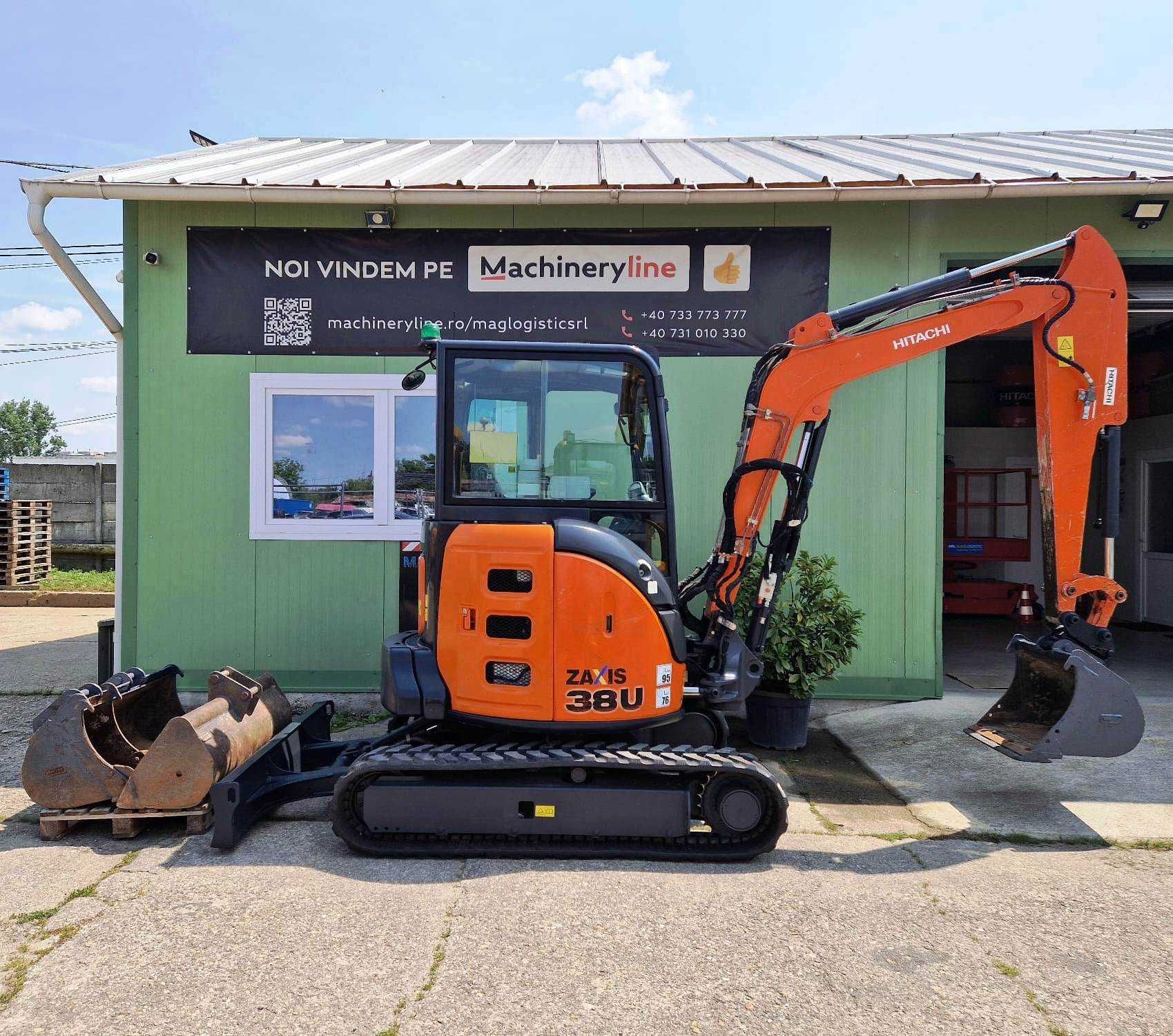 Mini-excavator 2.7t HITACHI ZX26, 2019, 1400h, cupla rapida