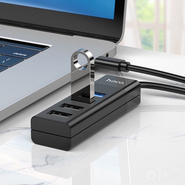 Type-C hab Hoco HB25  Type-C на USB3.0+USB2.0*3