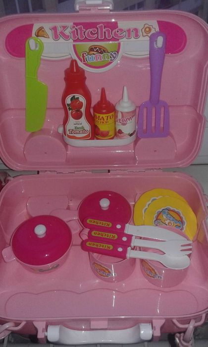 Кухня-рюкзачок розовая