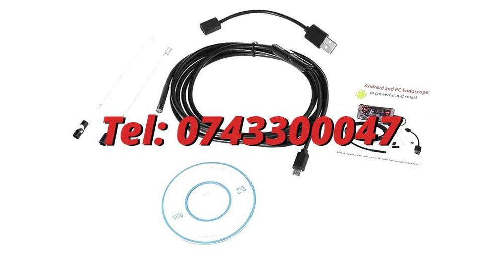 Camera Endoscopica Rigida De Inspectie Android  Pc Micro Usb 2 M