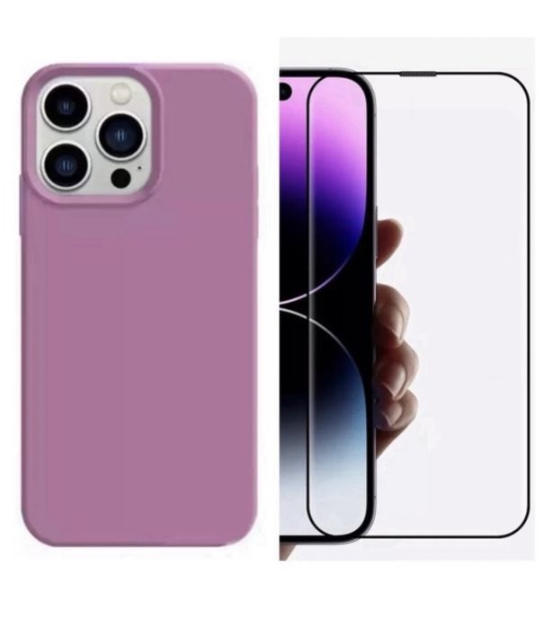 Iphone 13/14/15/16E/17/18 PRO MAX Husa X LEVEL Slim Catifea +Folie Sticla
