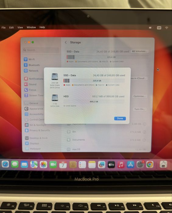 Laptop Apple Macbook PRO | 13 inch | Intel i5 | 16gb RAM