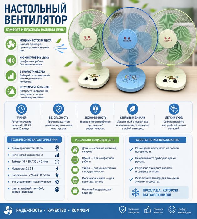 Настольный Вентилятор