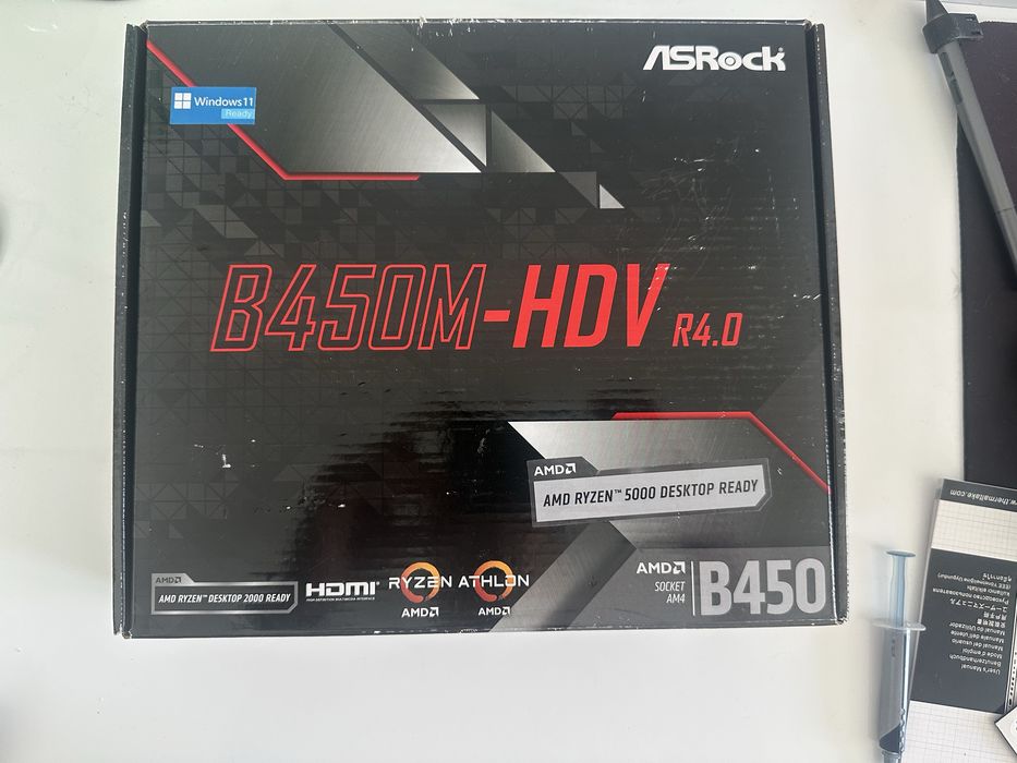 Placa de baza asrock b450m hdv r4.0 am4 ryzen