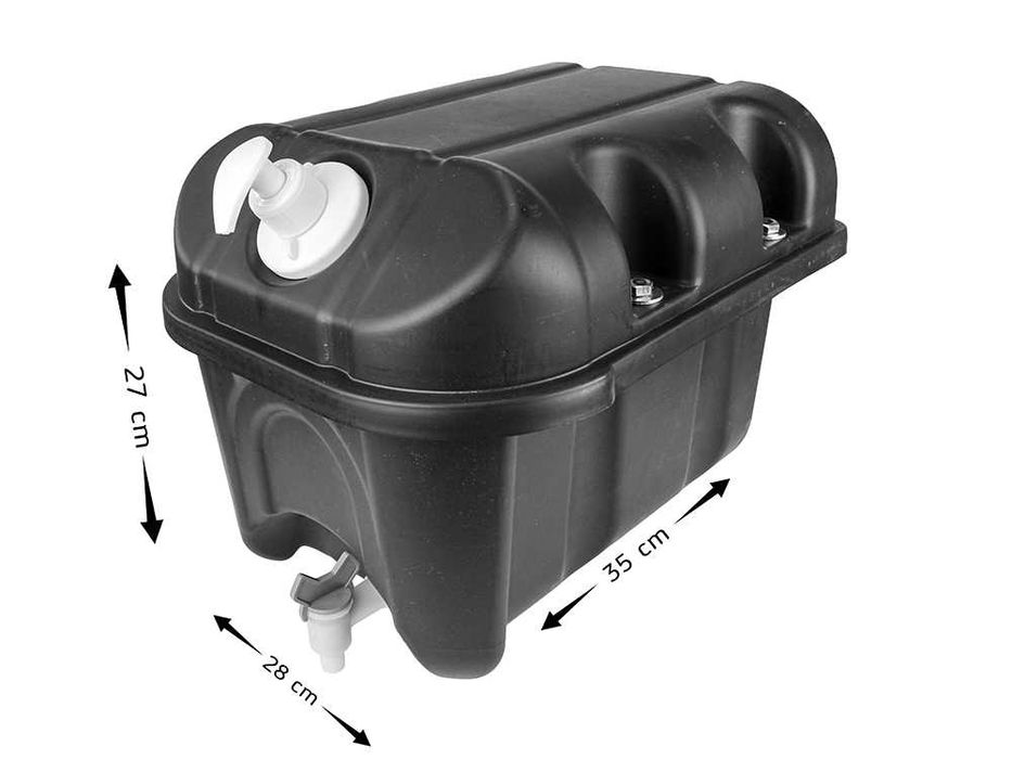 Резервоар за вода 20л за бус ремарке влекач + дозатор за сапун