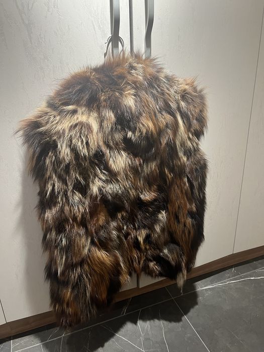 Елек от естествен косъм на лисица