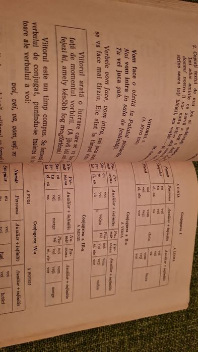 Manual de limba romina 1958 clasa V-a pentru scolile cu predare in lim