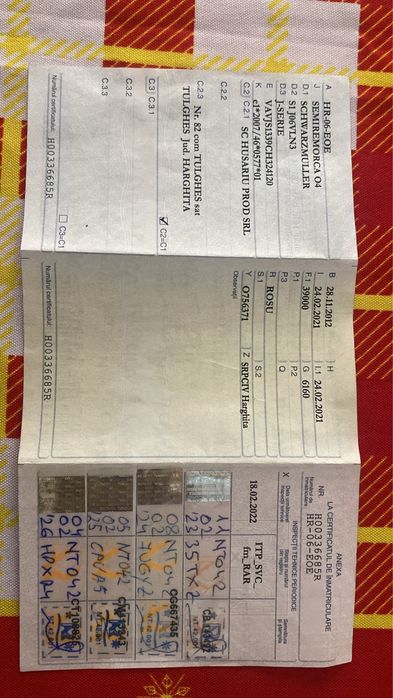 Se vinde Semiremorca O4 Schwarzmuller