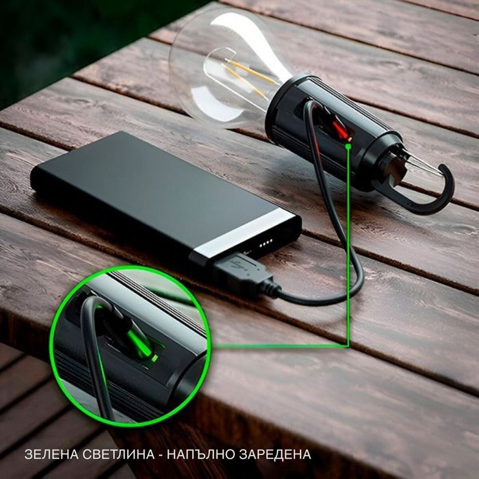 Комплект 2 броя преносими LED лампи с USB-C зареждане, 2700K топла све