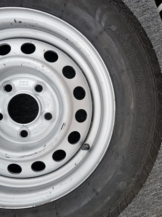 Janta Tabla/Oțel  Ptr. SlepAuto/Platforma Auto 14''+ Anvelopa 185R14C