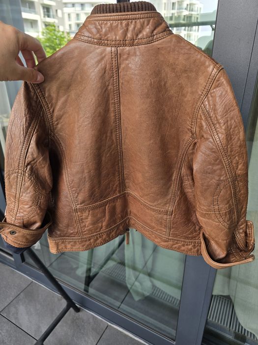 Geaca din piele Massimo Dutti