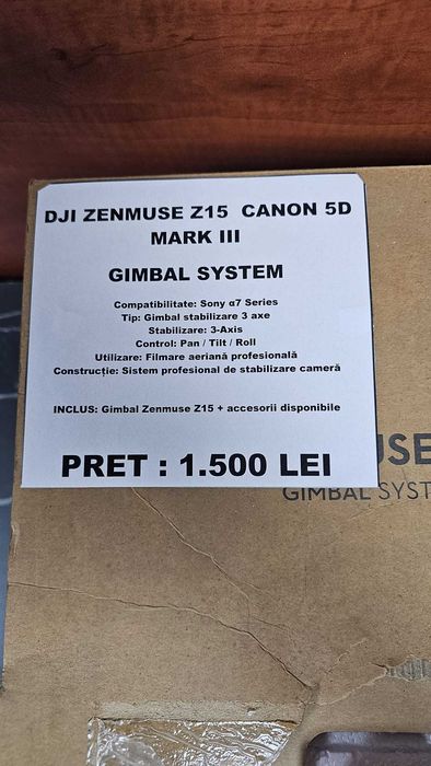 DJI Zenmuse Z15 Gimbal SYSTEM