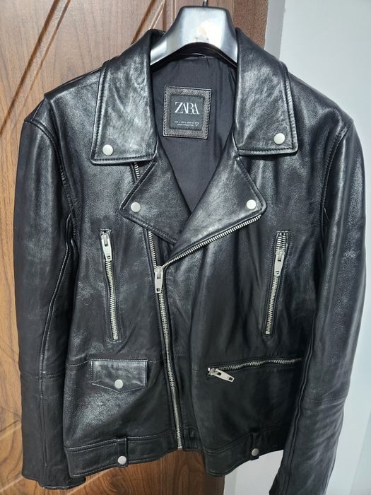 Jacheta piele naturala ZARA MAN , noua