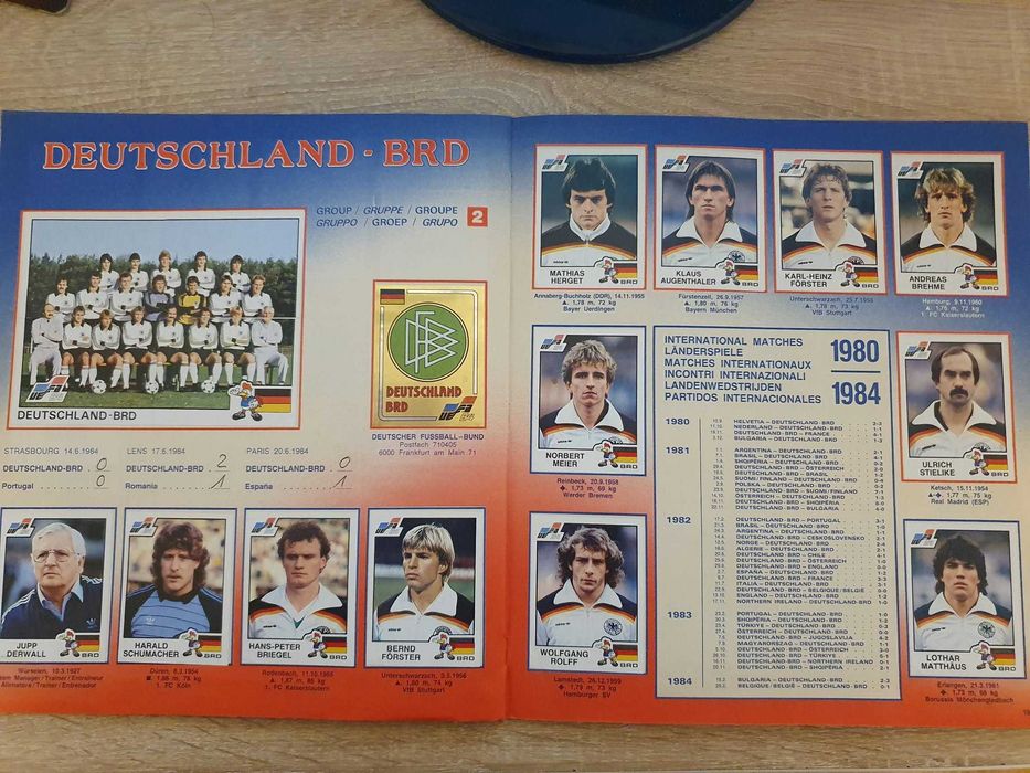 Album Euro 84 Panini, complet.