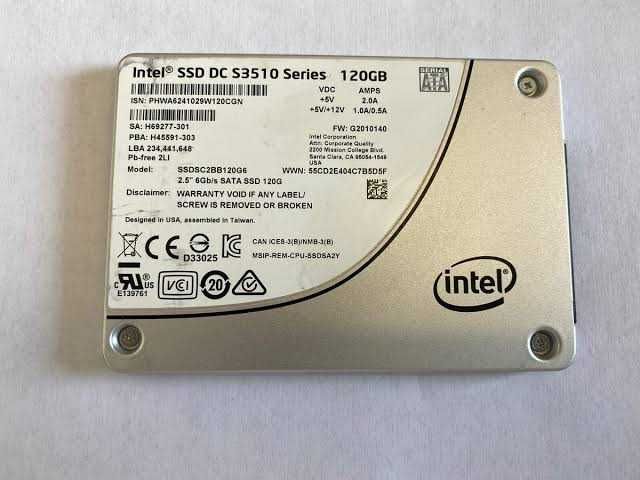 SSD 120 gb Intel 160 gb