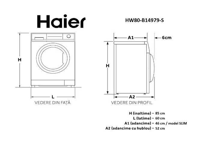 Пералня Haier HW80-B14979-S