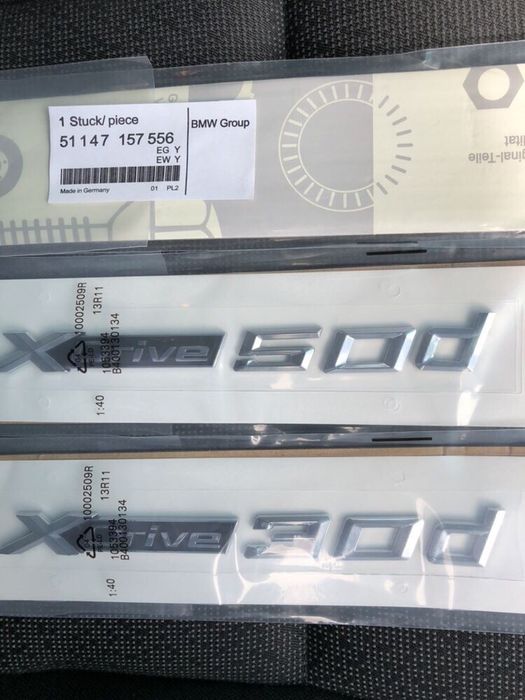 Stiker/Emblema/Logo Bmw Xdrive 20/23/30/50d d X1 X3 X5 X6 E83 F25 E70