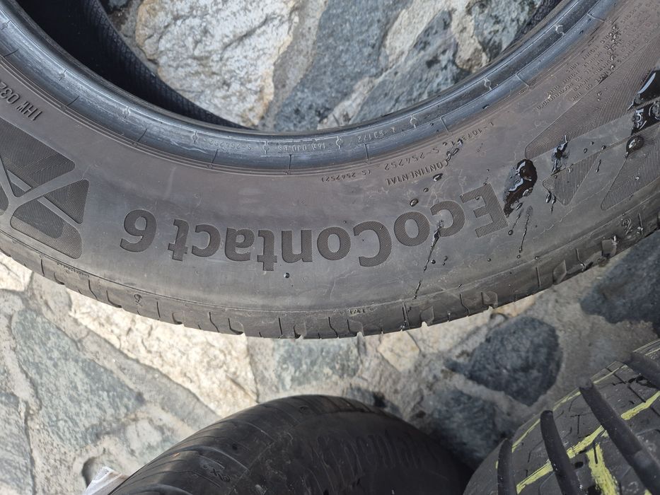 4бр летни гуми Континентал контакт 6/ 225-60-17/2020г/ 6.4мм грайфер/