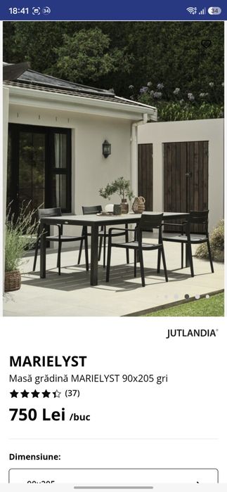 Masa gradina JYSK 90 x 200