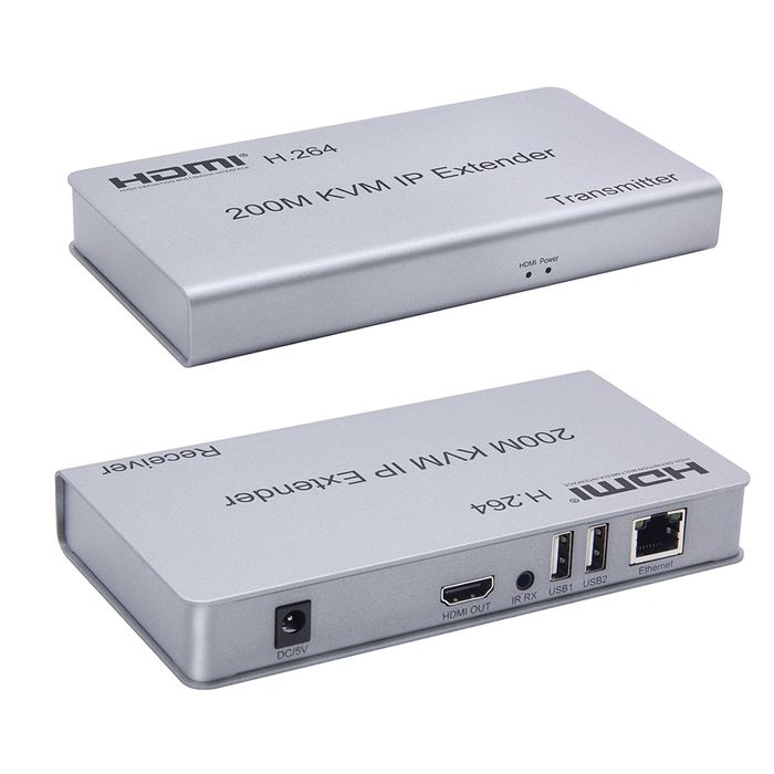 Extender 200m/IP KVM Extender HDMI 200м удлинитель