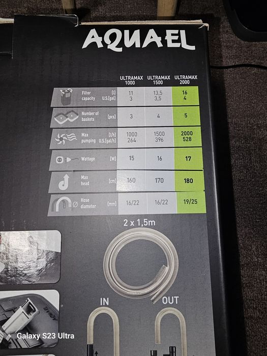 Aquael Ultramax 2000 filter